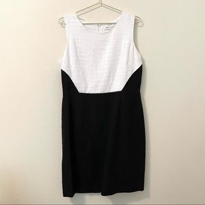 Calvin Klein Black and White Sheath Dress, 14